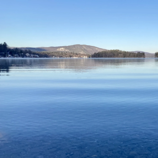 Newfound Lake in early winter.